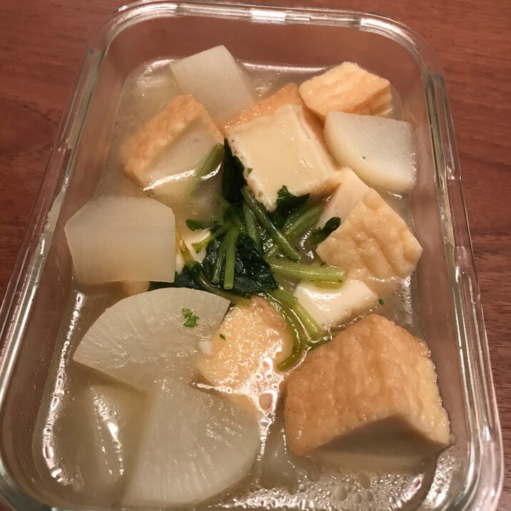 大根と厚揚げの炊いたん